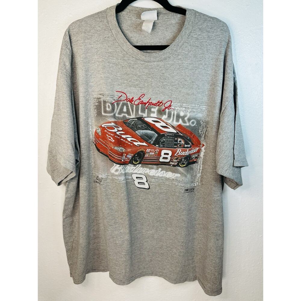 Vtg Chase Authentics Dale Earnhardt Jr. Budweiser #8 NASCAR Tee XXL
